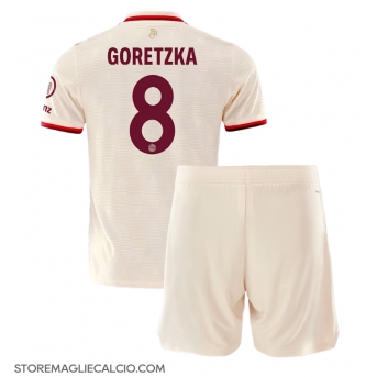 Bayern Munich Leon Goretzka #8 Maglia Gara Terza Repliche 2024-25 Bambino